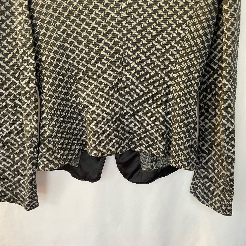 Armani Collezioni Blazer Size 8 Italy Clueless Geometric Office Preppy Academia - Picture 10 of 13